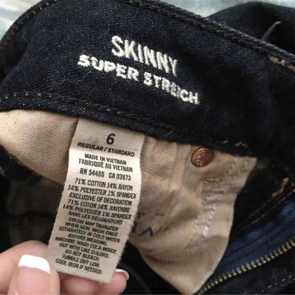 Dark Blue American Eagle Skinny Jeans - Picture 4 of 4